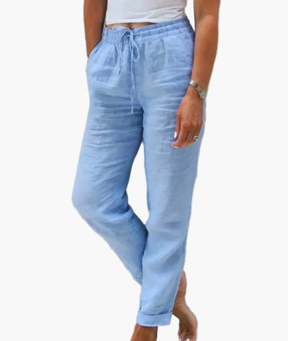 Damen Freizeithose mit elastischem Bund – Komfortabler, lockerer Schnitt für Alltag & Entspannung
