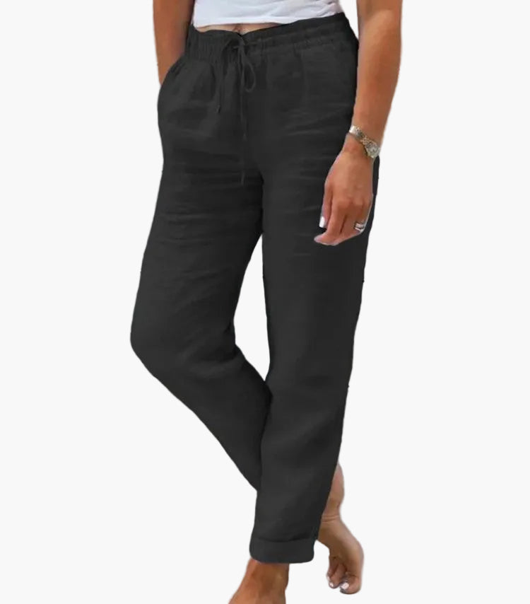Damen Freizeithose mit elastischem Bund – Komfortabler, lockerer Schnitt für Alltag & Entspannung