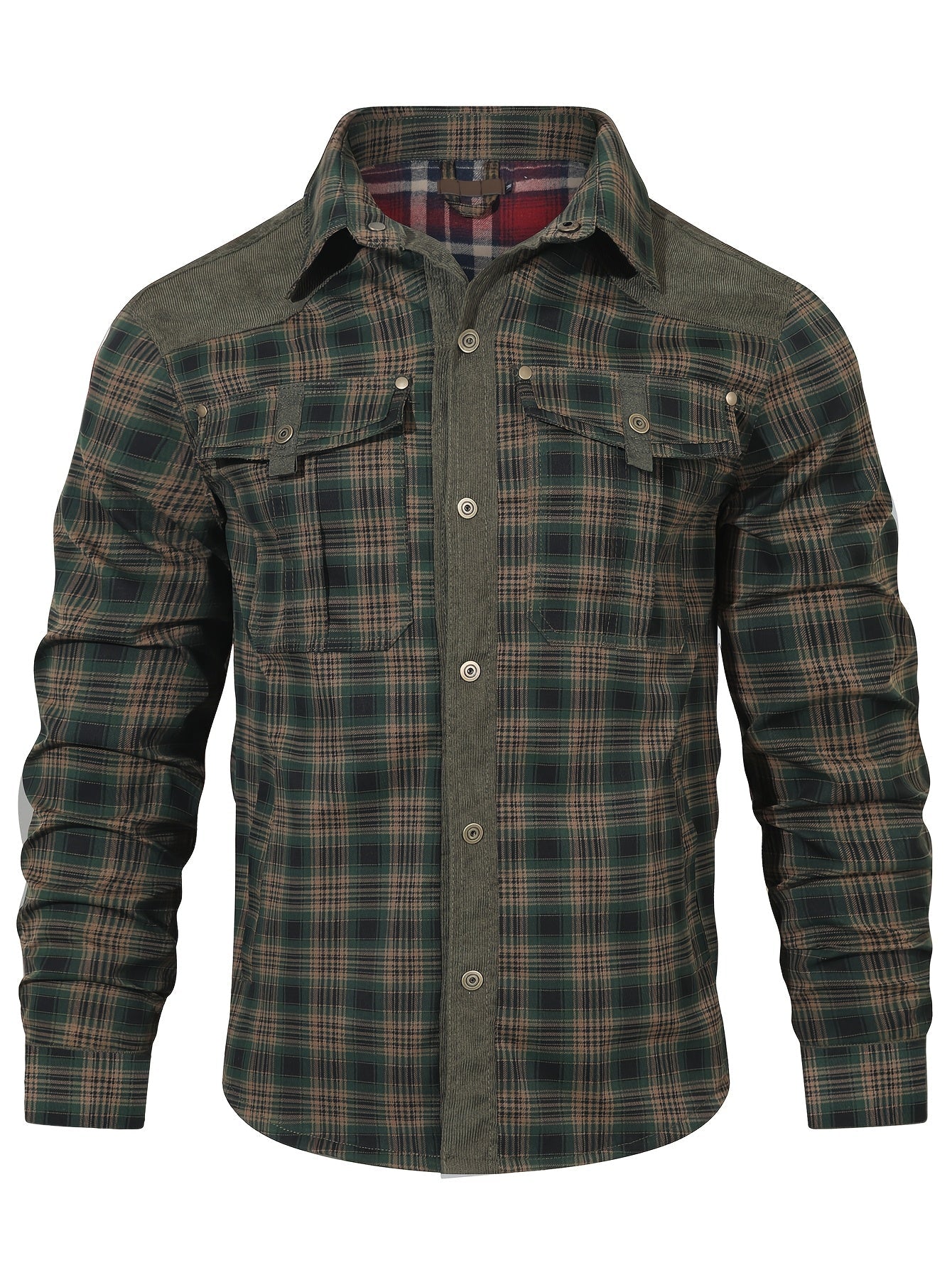 Herren Outdoor Holzfällerhemd im Karomuster – Lässige Arbeitsjacke für Freizeit und Alltag