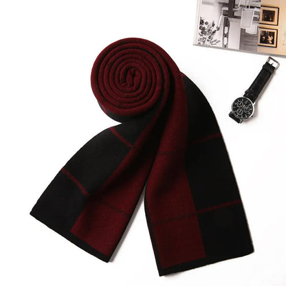 Unisex Karierter Schal Weiches Material Warmes Halstuch