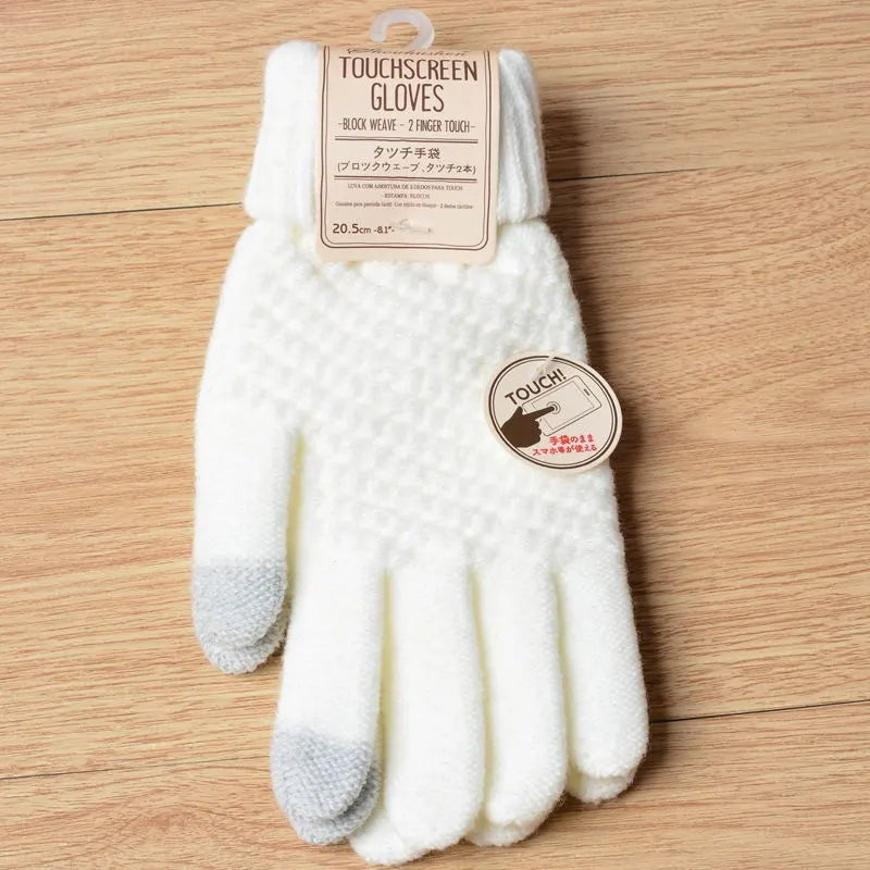 Unisex Strick Touchscreen-Handschuhe in verschiedenen Farben