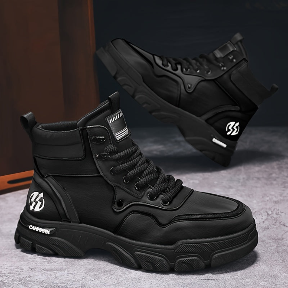 Unisex Winterstiefel Schnürschuh, robuster Wanderschuh, hoher Schaft, rutschfeste Sohle