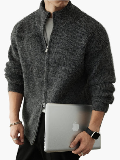 Herren Strickjacke mit Reißverschluss – Lässiger Pullover im modernen Design für Alltag und Freizeit