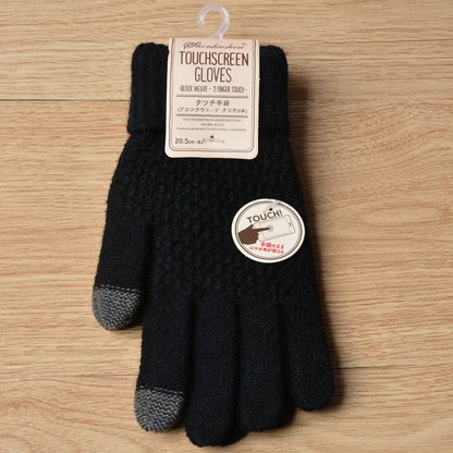Unisex Strick Touchscreen-Handschuhe in verschiedenen Farben