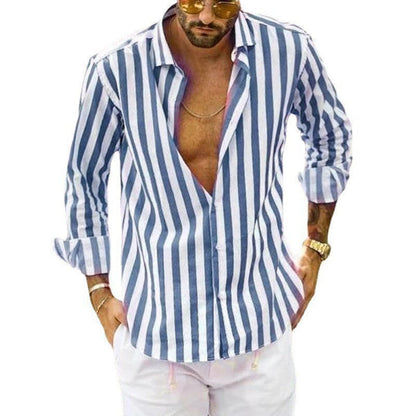Herren Freizeithemd mit Streifen – Lässiger Look für Urlaub & Alltag
