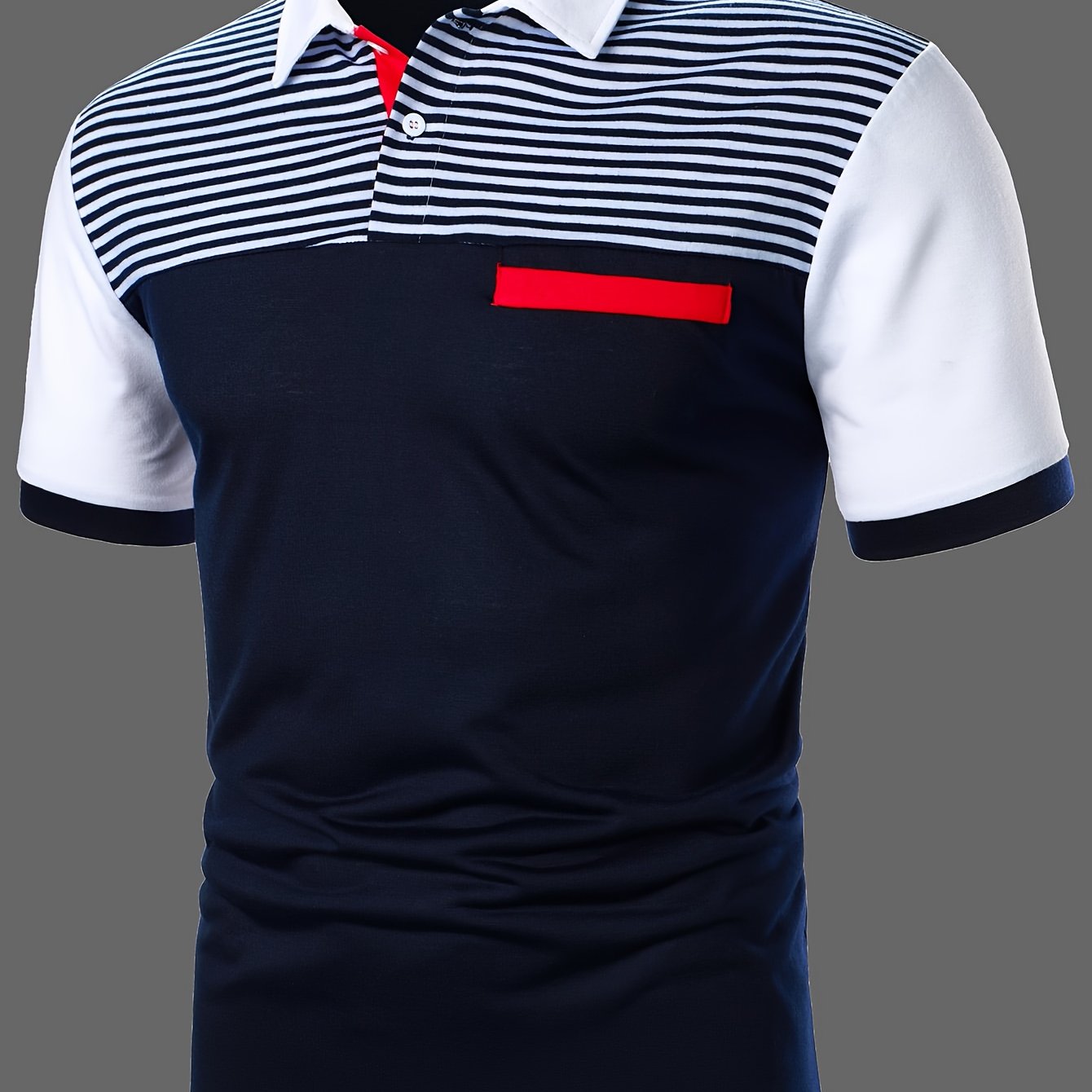 Herren Polohemd Modern Streifen Design – Smart-Casual Stil für Freizeit und Büro
