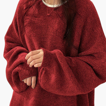 Damen Kuscheliger Oversize Strickpullover für Herbst und Winter – Lässiger Alltags-Look