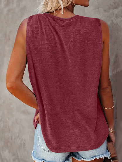 Damen Tanktop mit Mandala-Sonne-Mond-Print – Boho Style Shirt für Freizeit & Sommer