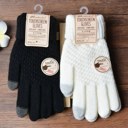 Unisex Strick Touchscreen-Handschuhe in verschiedenen Farben