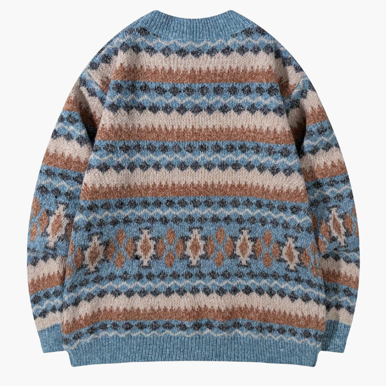 Herren Strickpullover im Retro Fair Isle Stil – Lässiger Winterpullover für Alltag & Freizeit
