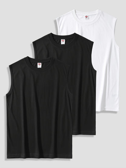 Herren Muscle Fit Tanktops 3er Pack – Sportliche ärmellose Shirts für Training & Alltag