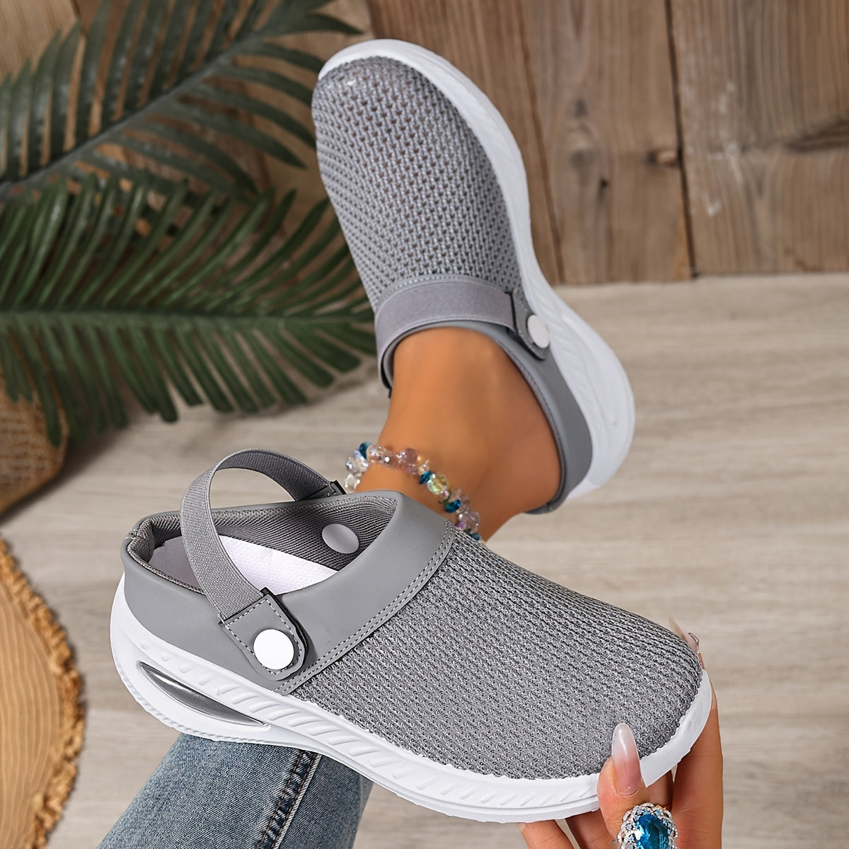 Damen Slip-On Mesh Clogs – Sportliche Freizeitschuhe mit Komfort für Alltag und Freizeit