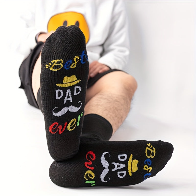 Herren Socken mit "Best Dad Ever" Motiv – Lustige Vatertags-Geschenkidee