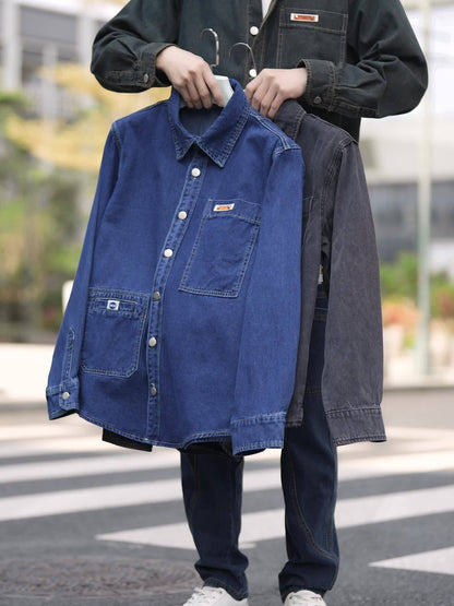 Herren Denim Overshirt – Lässiger Style für Alltag & Freizeit