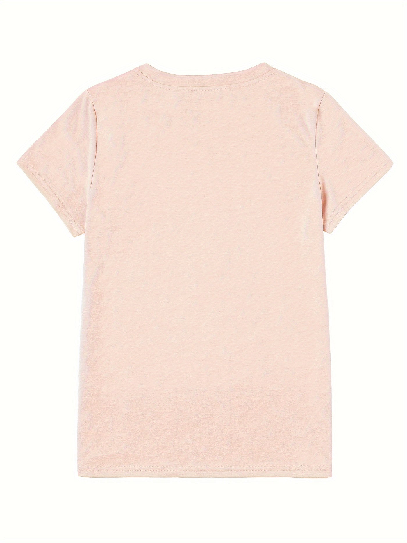 Damen T-Shirt mit Herzblumen-Design – Modisches Casual Shirt für Alltag & Freizeit