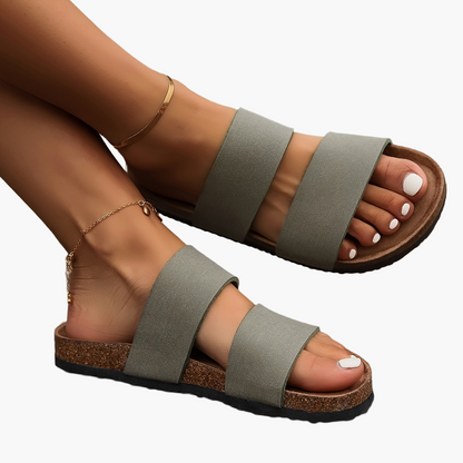 Damen Komfort-Sandalen mit Doppelriemen – Lässige Sommerschuhe für Freizeit & Alltag