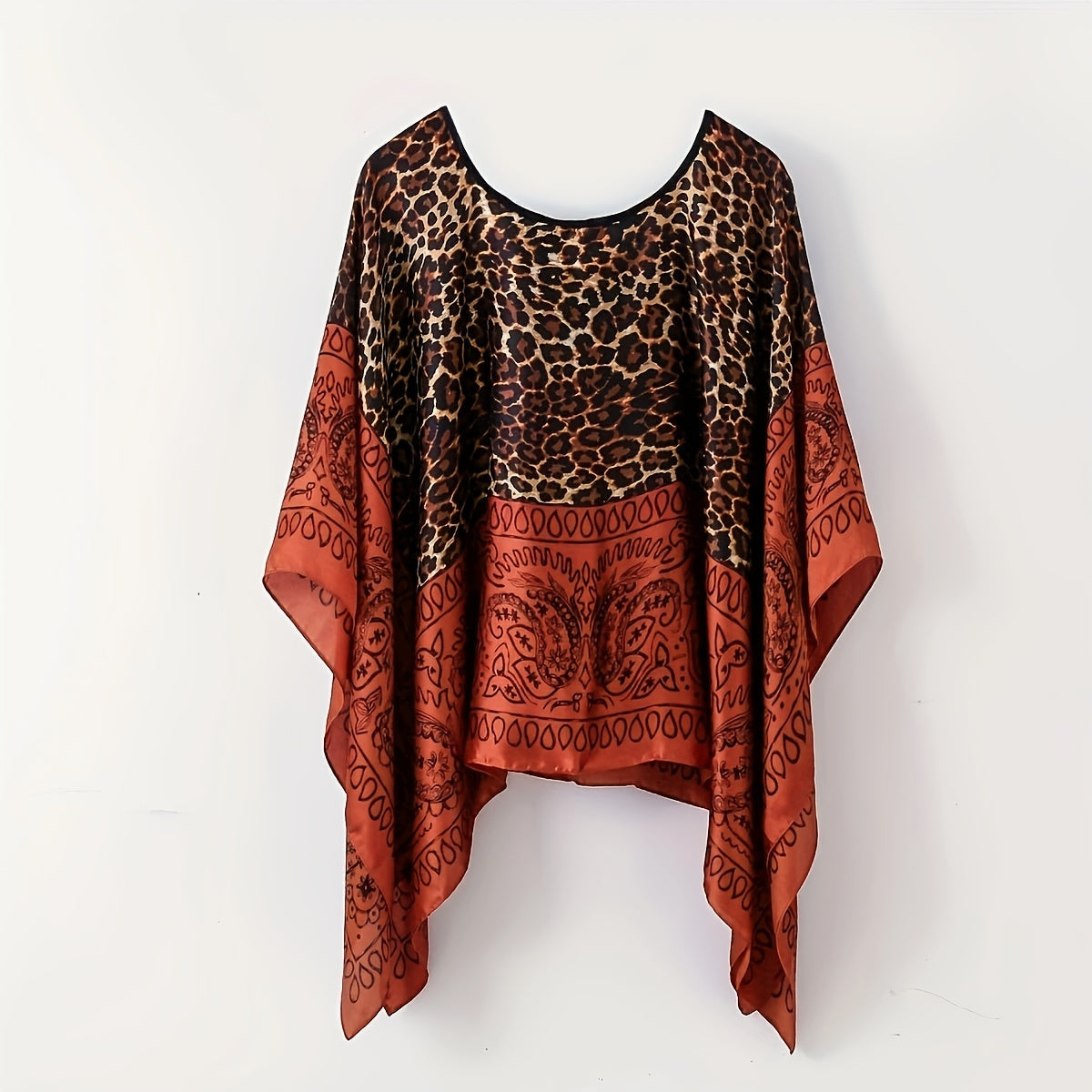Damen Boho Poncho Tunika – Eleganter Überwurf für Strand und Freizeit