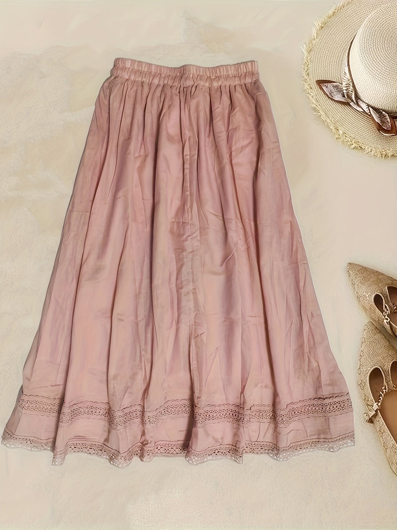 Damen Vintage Petticoat Unterrock mit Spitze – Eleganter Retro-Look für Kleider und Röcke