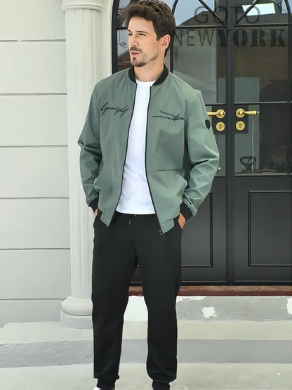 Herren Freizeit-Trainingsanzug im modernen Streetstyle – Jacke & Hose Set, ideal für Alltag und Freizeit