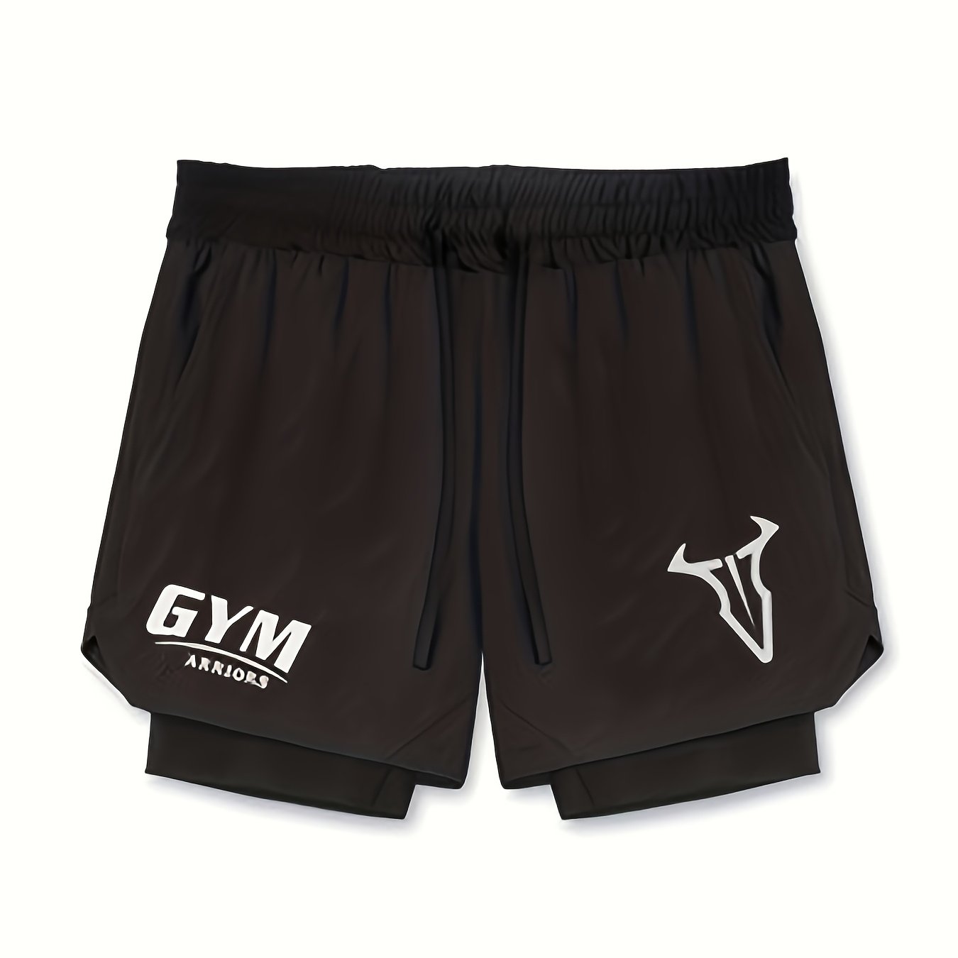 Herren Trainingsshorts 2-in-1 Performance Fitness Laufshorts