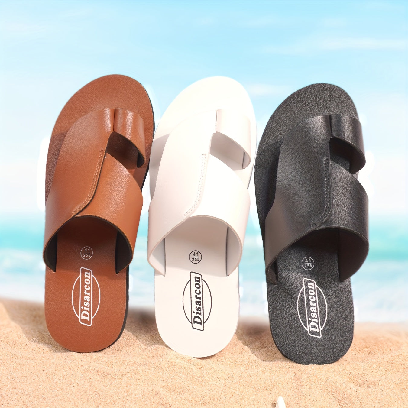 Herren Vintage Zehentrenner Sandalen – Bequeme Sommerschuhe für Freizeit & Strand