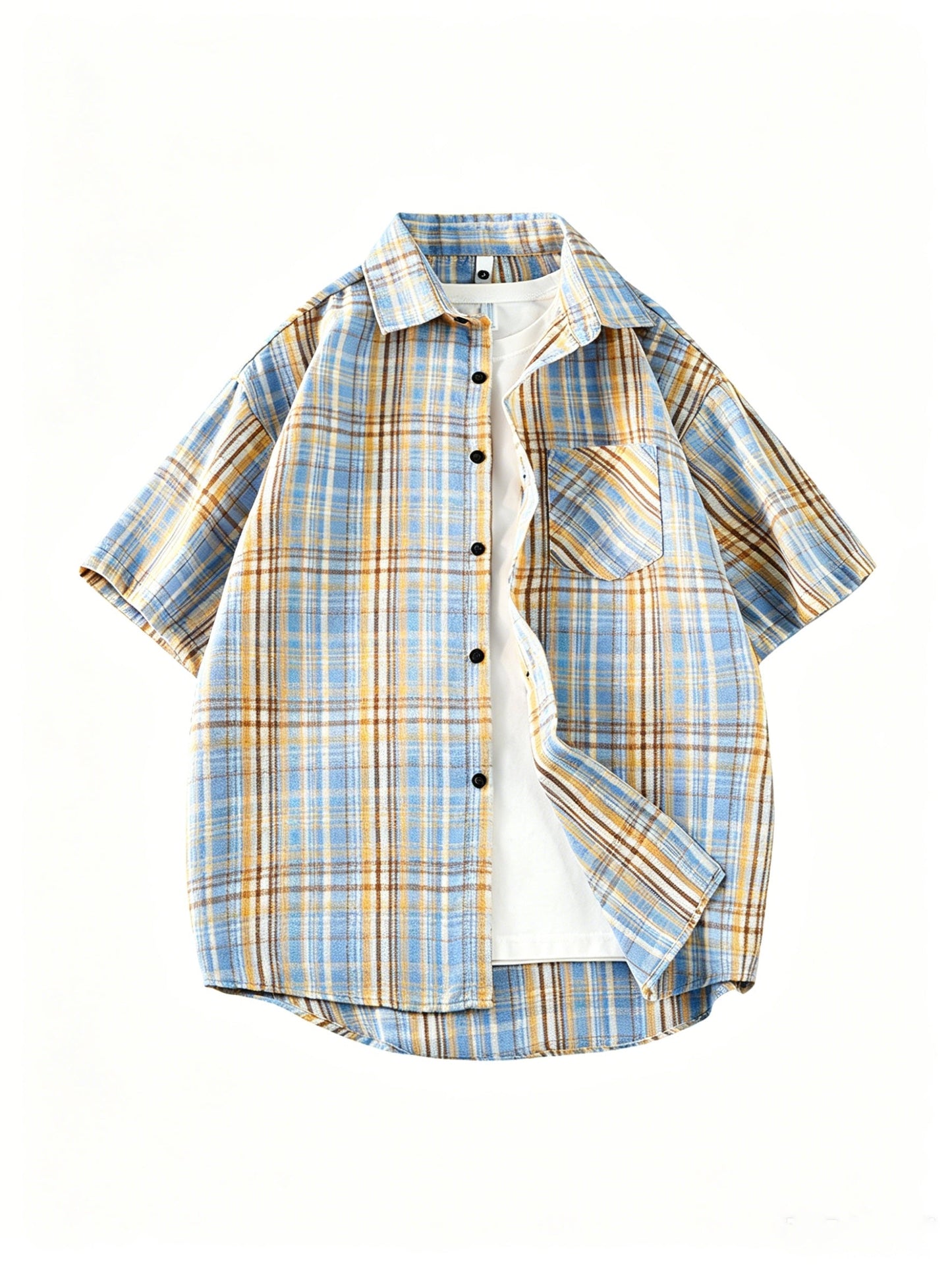 Herren Kurzarm Freizeithemd Kariert – Lässiger Style für Alltag und Freizeit