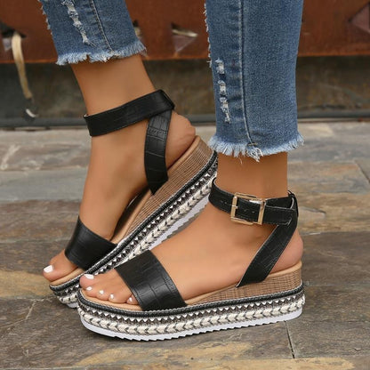 Damen Plateau Sandalen