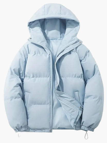 Unisex Warme Winter-Steppjacke mit Kapuze – Komfortable Outdoorjacke für Alltag & Freizeit