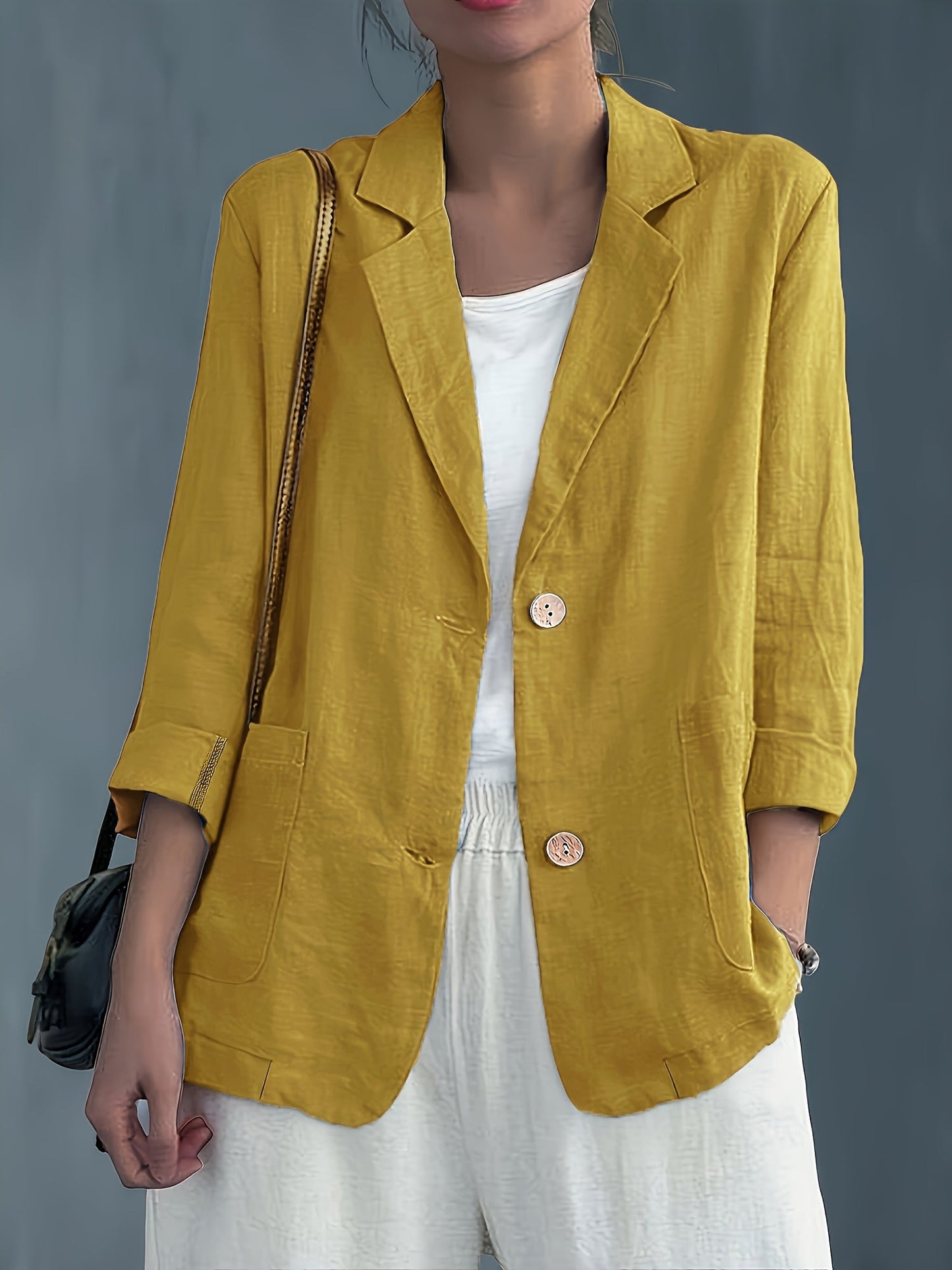 Damen Blazer im lässigen Business-Stil – Eleganter Freizeit-Jacke für Büro und Alltag