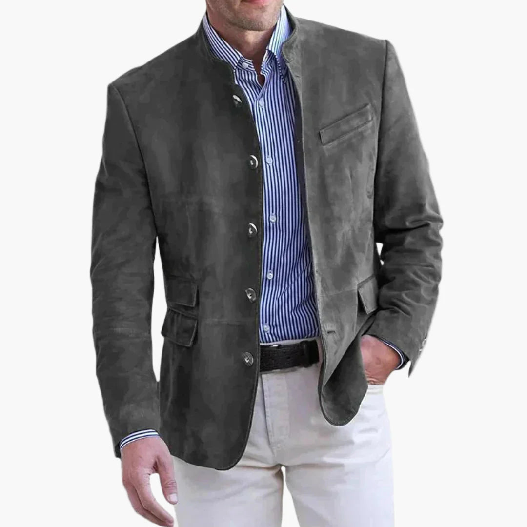 Herren Freizeitjacke mit Stehkragen