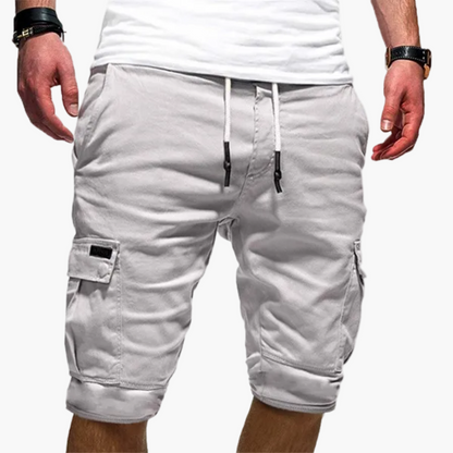 Herren-Cargo-Shorts mit elastischem Tunnelzug-Bund