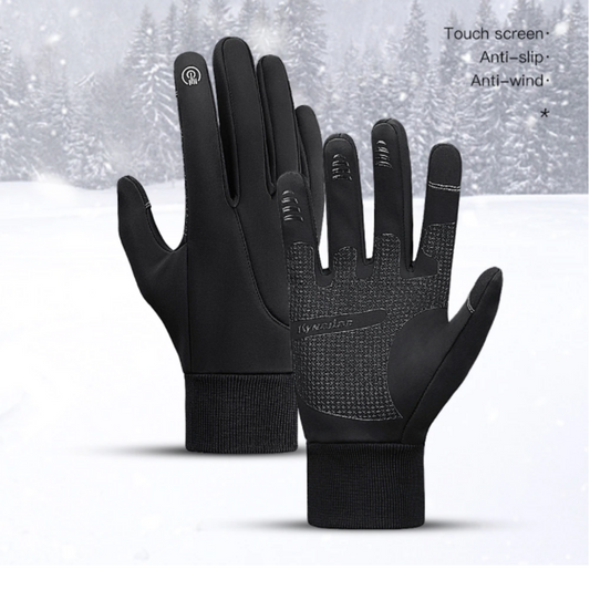Unisex Winter Touchscreen Handschuhe Rutschfest Schwarz Grau