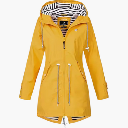 Damen Übergangsjacke mit Kapuze und Modernem Schnitt