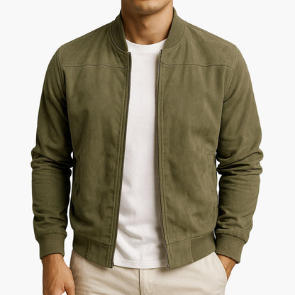 Herren-Bomberjacke im klassischen Slim-Fit-Design