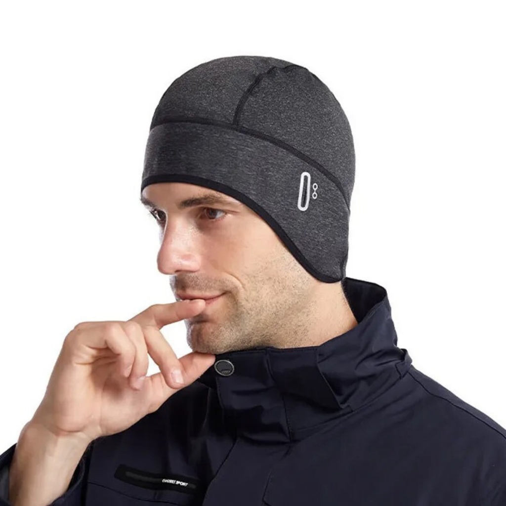 Winter Sportmütze mit Ohrenschutz, gefüttert, Unisex