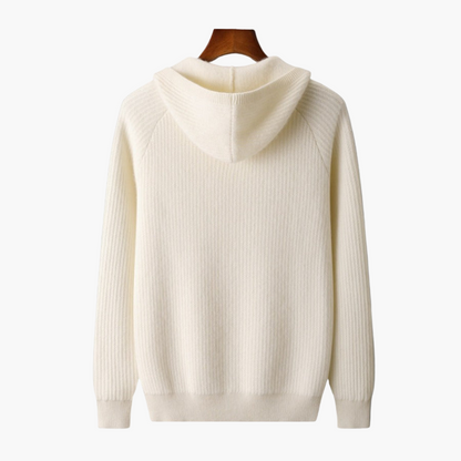 Herren Premium Hoodie Strickjacke – Stilvoller Kapuzenpullover für Alltag und Freizeit