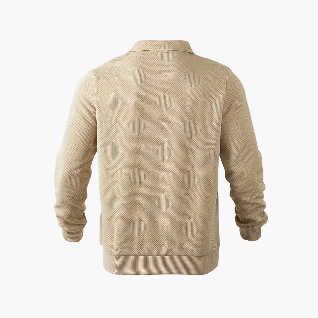 Herren Halbzip Strickpullover mit Kragen – Stilvoller Freizeit- & Business-Sweater