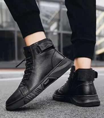 Herren Sneaker-Boots – Modische High-Top Freizeitschuhe mit Komfortsohle und rutschfester Gummisohle