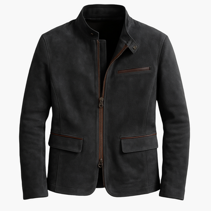 Herren Wildlederjacke im klassischen Fieldjacken-Stil – Vielseitige Übergangsjacke für stilbewusste Männer