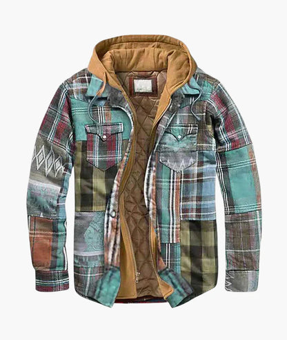 Herren Flanelljacke mit Kapuze – Lässiger Outdoor-Style für Herbst und Winter