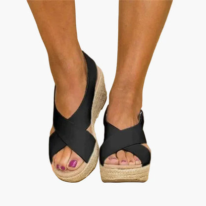 Damen Keilabsatz Sommerschuhe – Bequeme Orthopädische Sandalen für Alltag und Freizeit