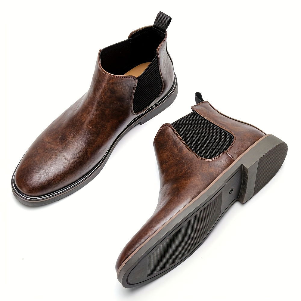 Herren Chelsea Boots mit elastischem Einsatz und Zuglasche