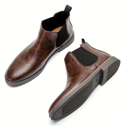 Herren Chelsea Boots mit elastischem Einsatz und Zuglasche
