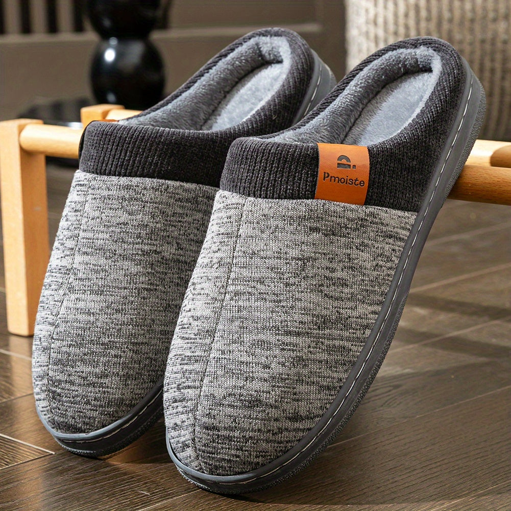 Unisex Hausschuhe zweifarbig mit weichem Innenfutter