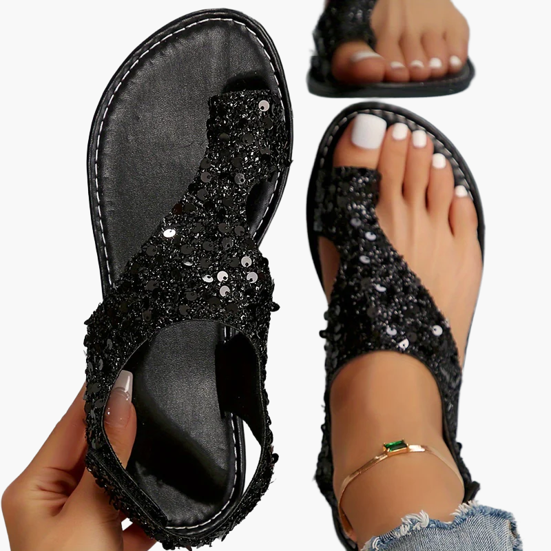 Damen Sandalen Sommer Bequem Offener Zeh Freizeit Minimalistischer Stil