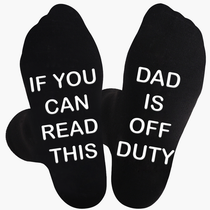 Herren Vatertags-Socken – Lustige Crew-Socken mit Best Dad Ever Spruch – Geschenkidee für Väter