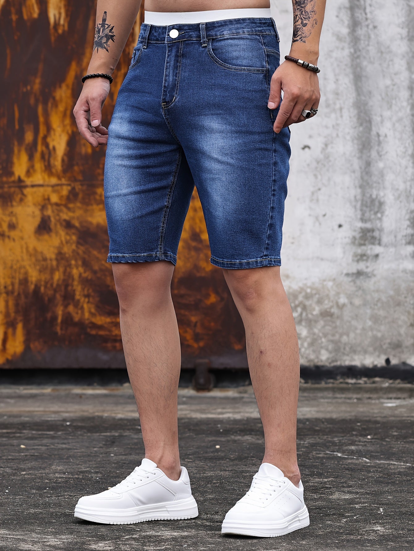 Herren Jeans Shorts im Skinny Fit – Modische Freizeit-Basics für den Sommer