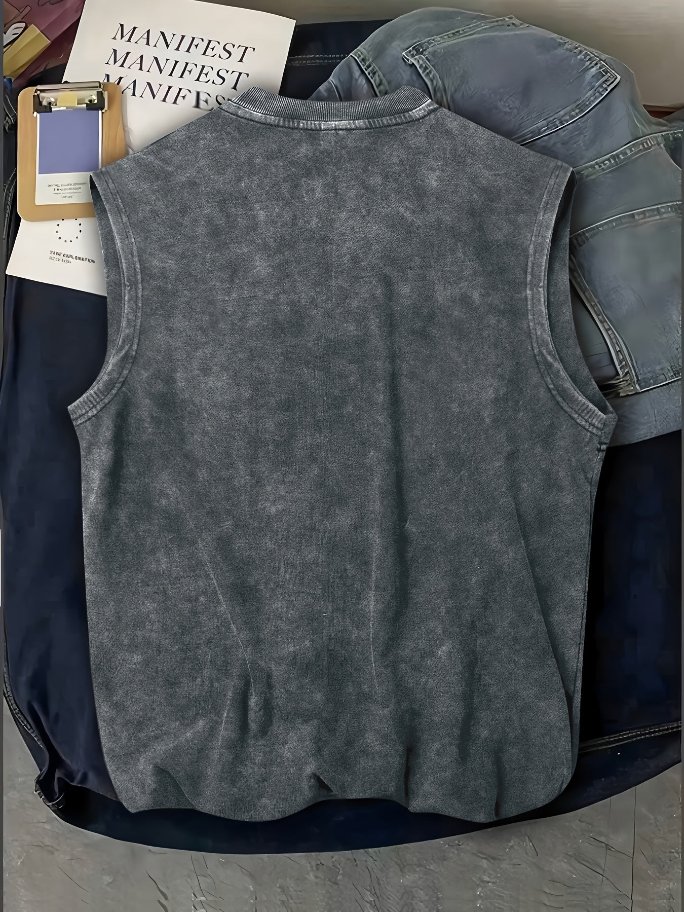 Herren Western Tanktop mit Print – Lässiges ärmelloses Shirt im Vintage-Stil für Freizeit & Festivals