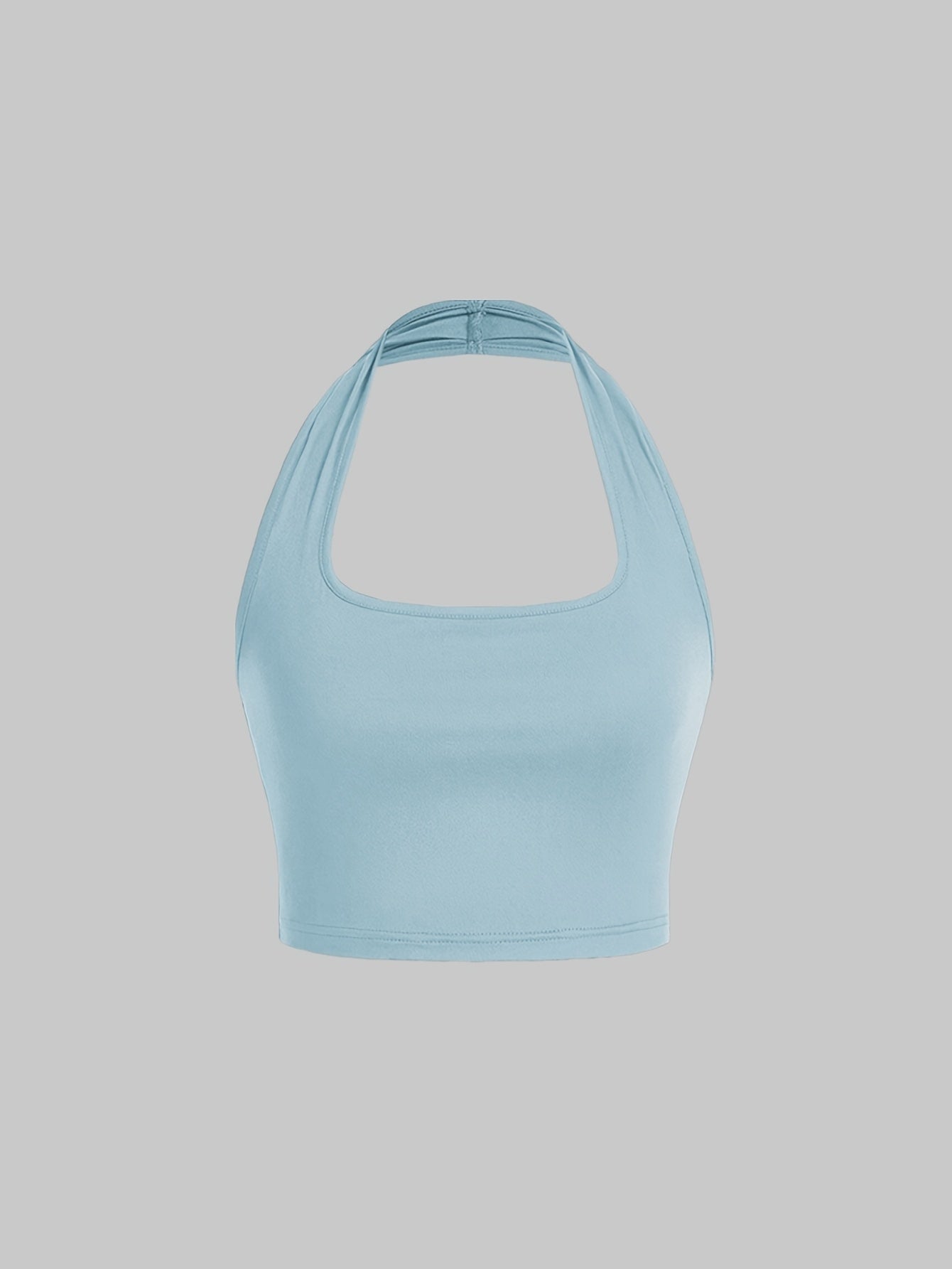 Damen Halter Neck Backless Crop Top – Modisches Sommer Basic für Freizeit & Streetwear