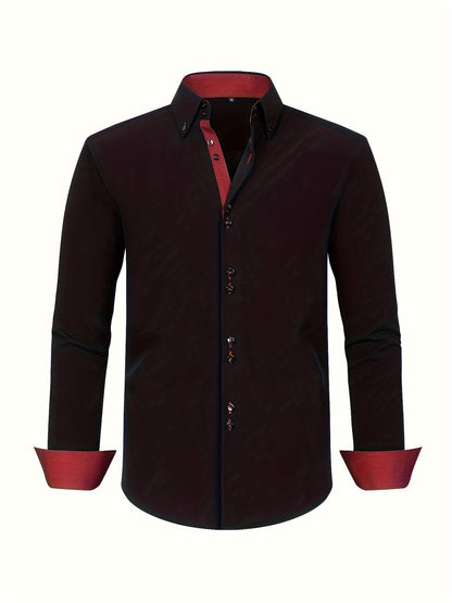 Herren Business-Freizeithemd Slim Fit – Eleganter Stil für Büro und Alltag
